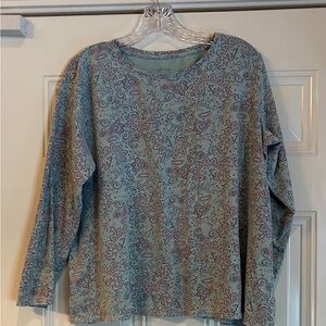 J. Jill Multicolor Paisley Sleep Top